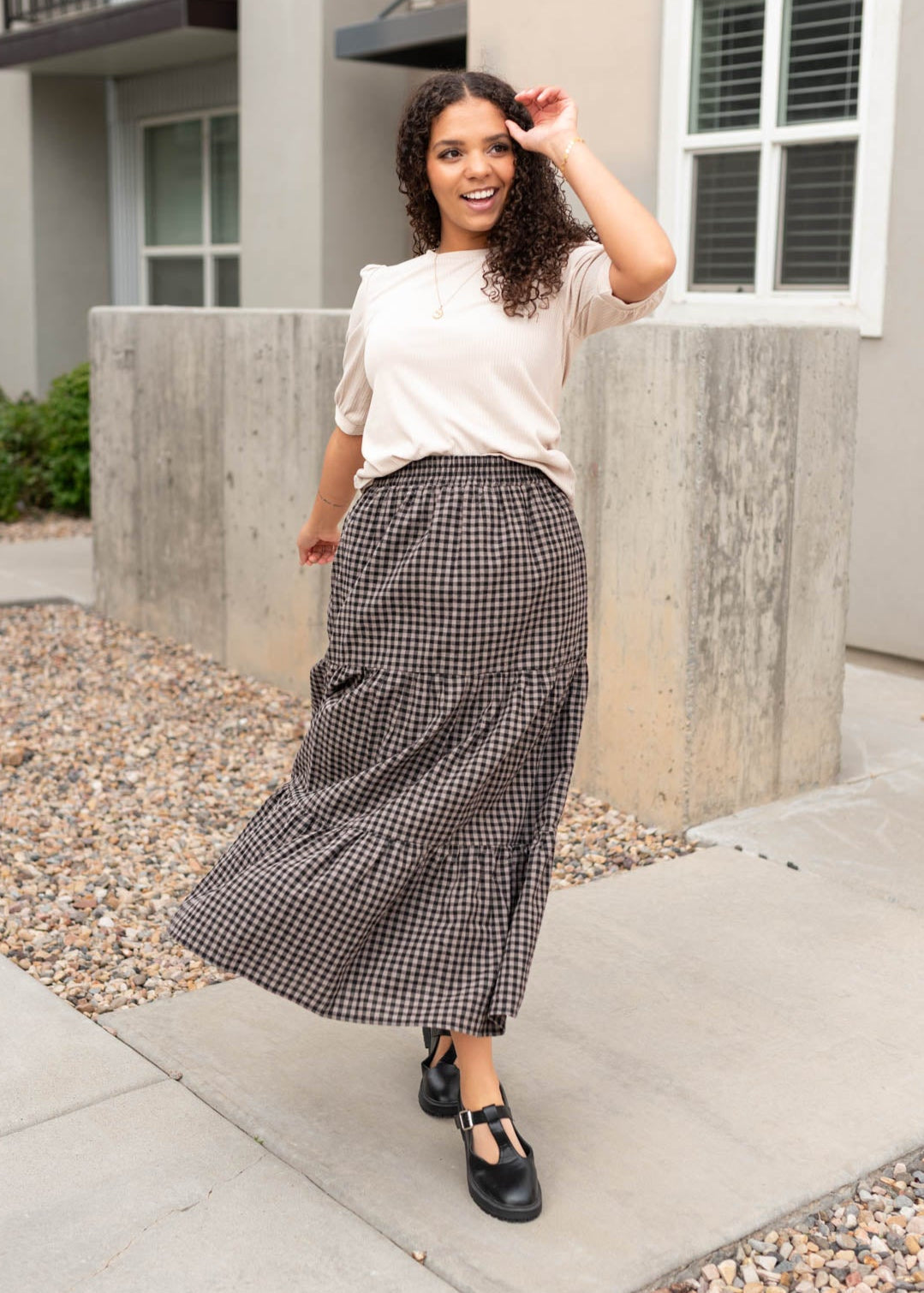 Jenna Black Gingham Skirt