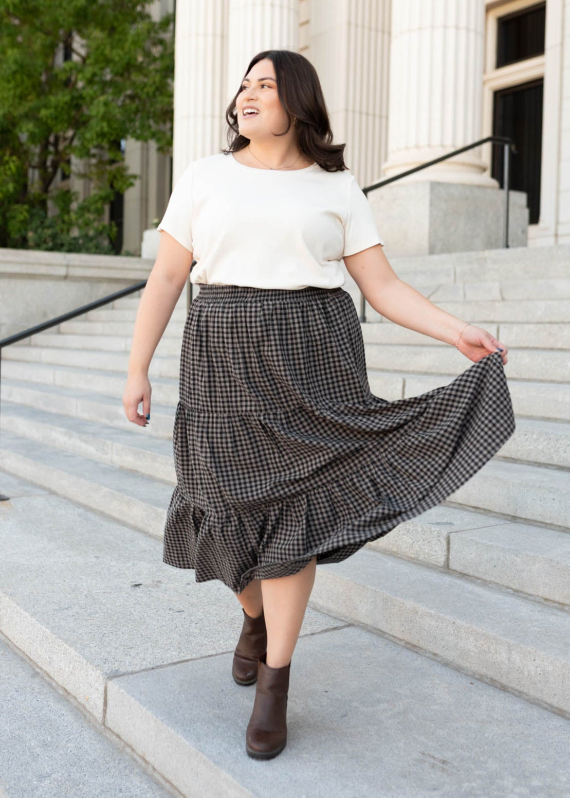Jenna Black Gingham Skirt