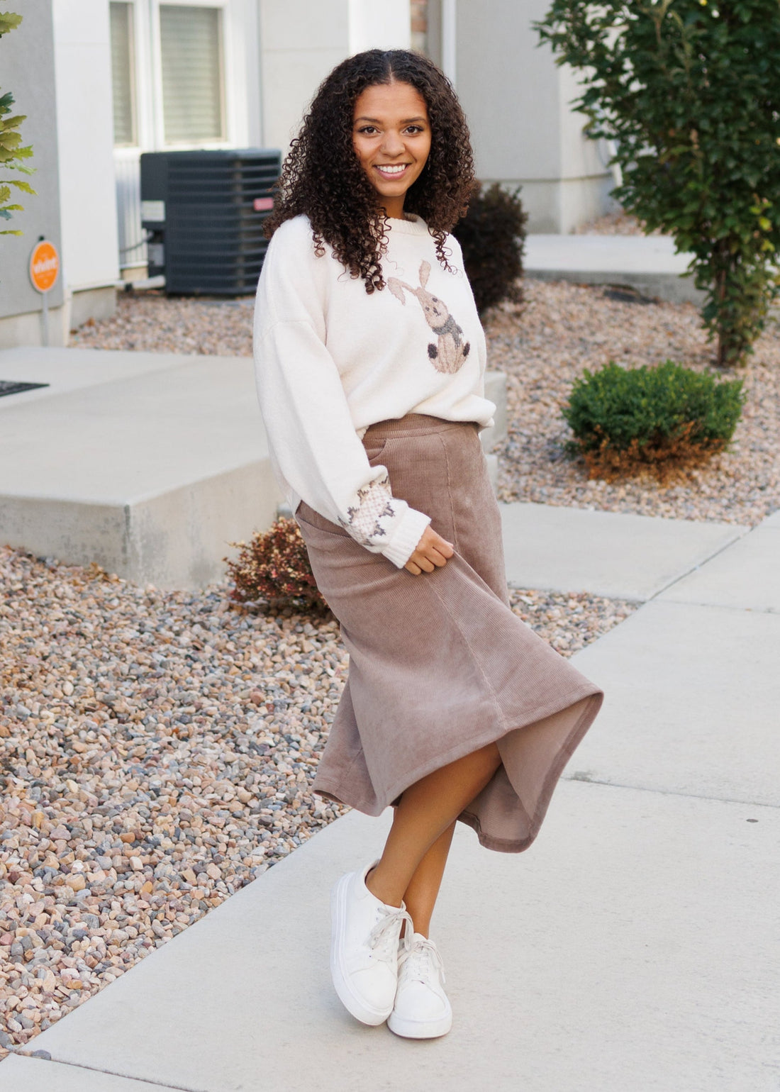 Lilly Corduroy Flare Skirt