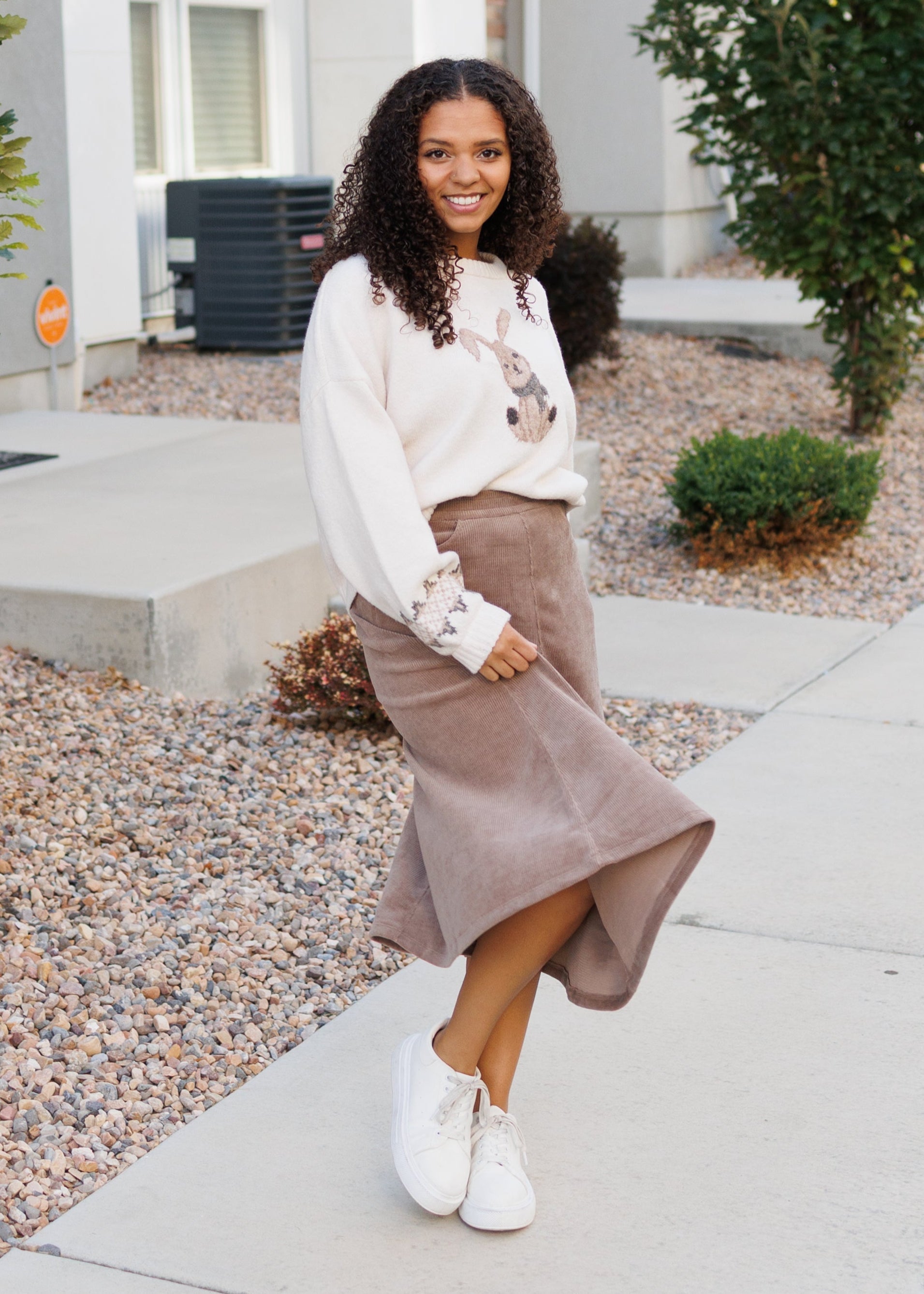Lilly Corduroy Flare Skirt