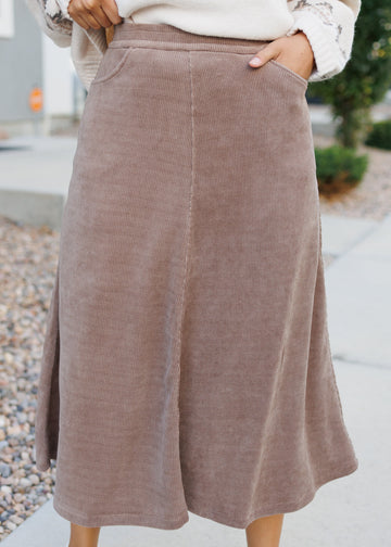 Lilly Corduroy Flare Skirt