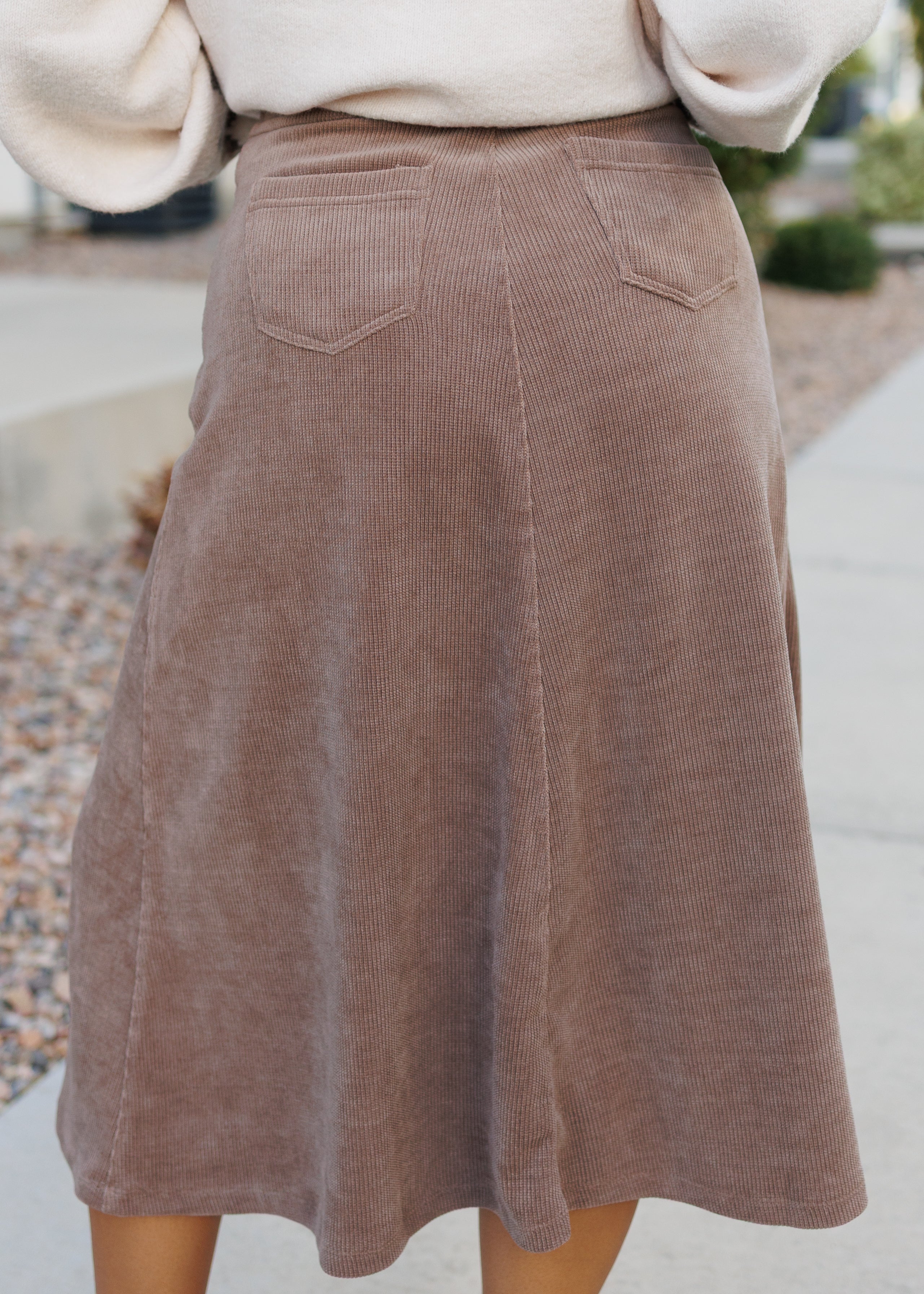 Lilly Corduroy Flare Skirt