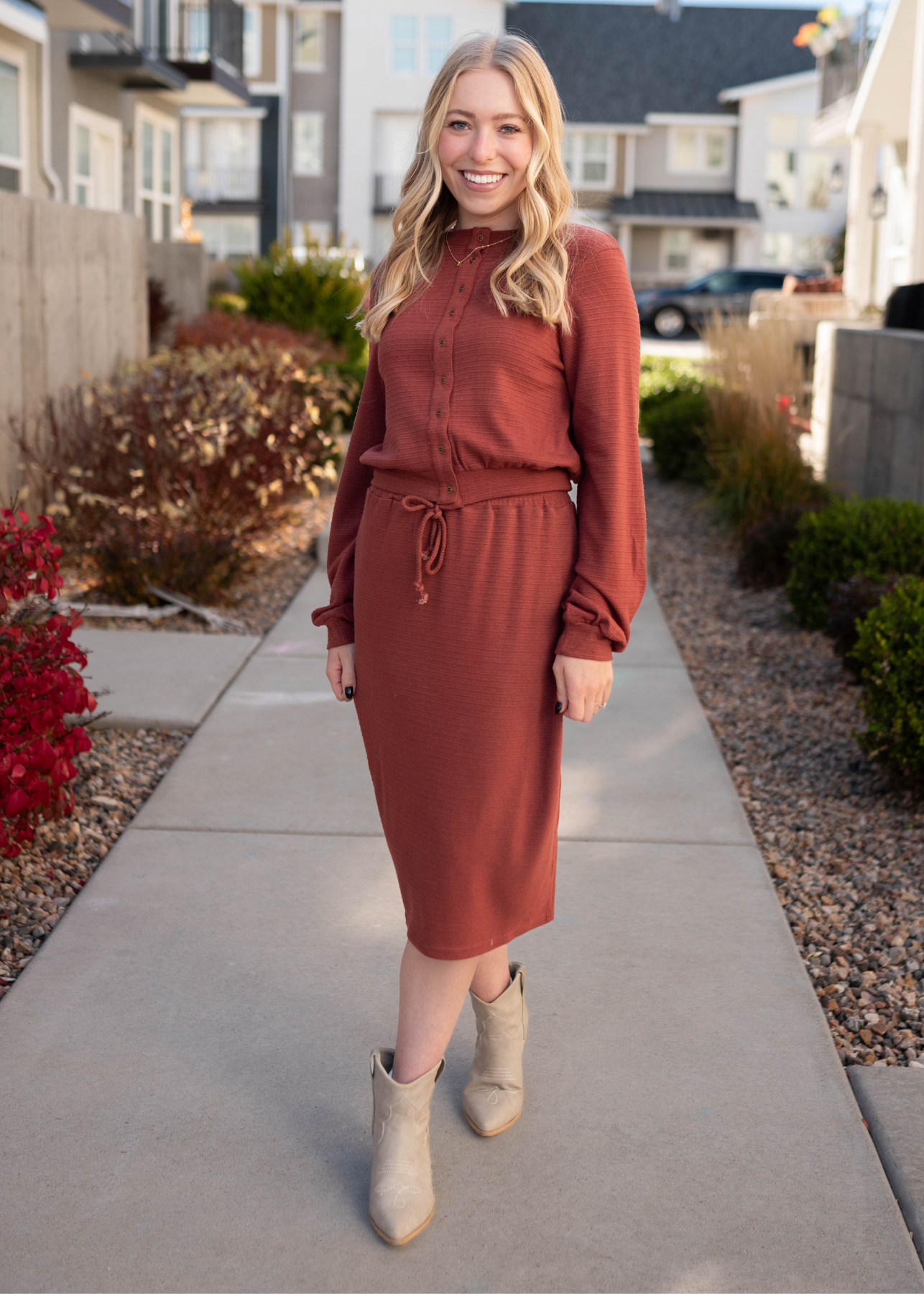 Maggie Burnt Sienna Skirt