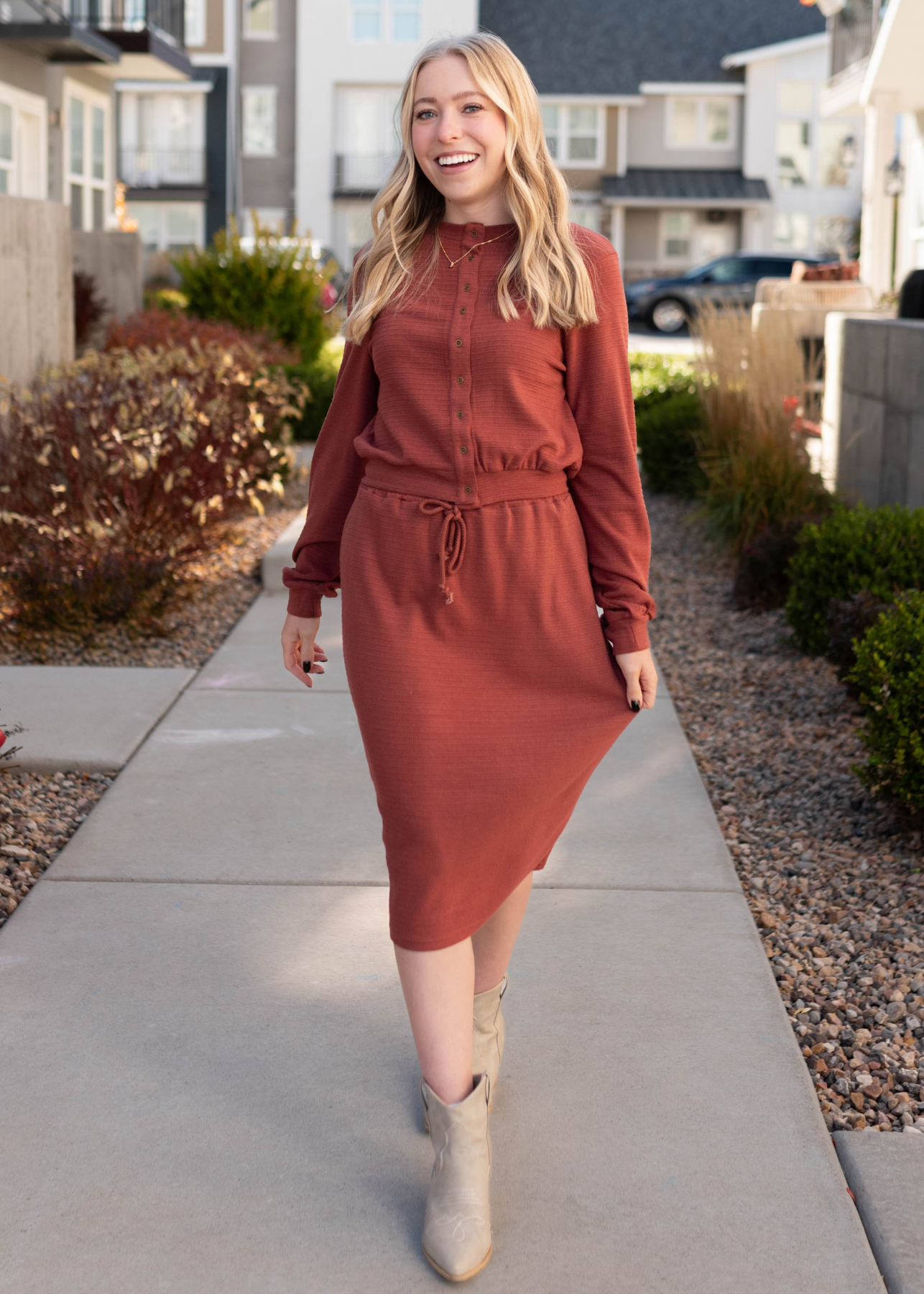 Maggie Burnt Sienna Skirt