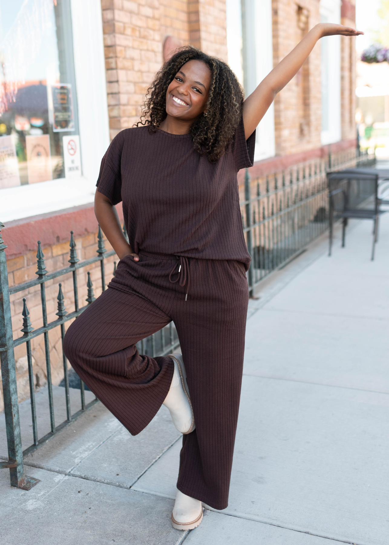 Oaklyn Dark Brown Top