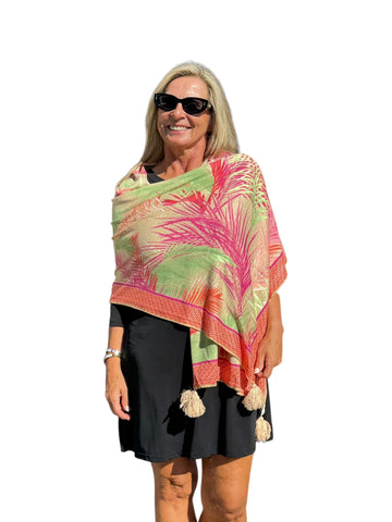 Soft Knit Scarf Bali Natural Multi